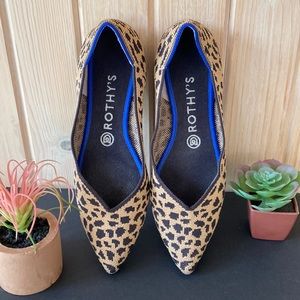 ROTHY’S-The Point Leopard Print Flats
